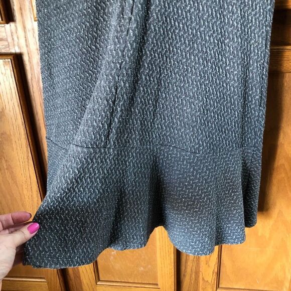 BCBGMAXAZRIA Collared Metallic Tweed Fit & Flare Mini Ginnie Dress - S - Picture 11 of 14